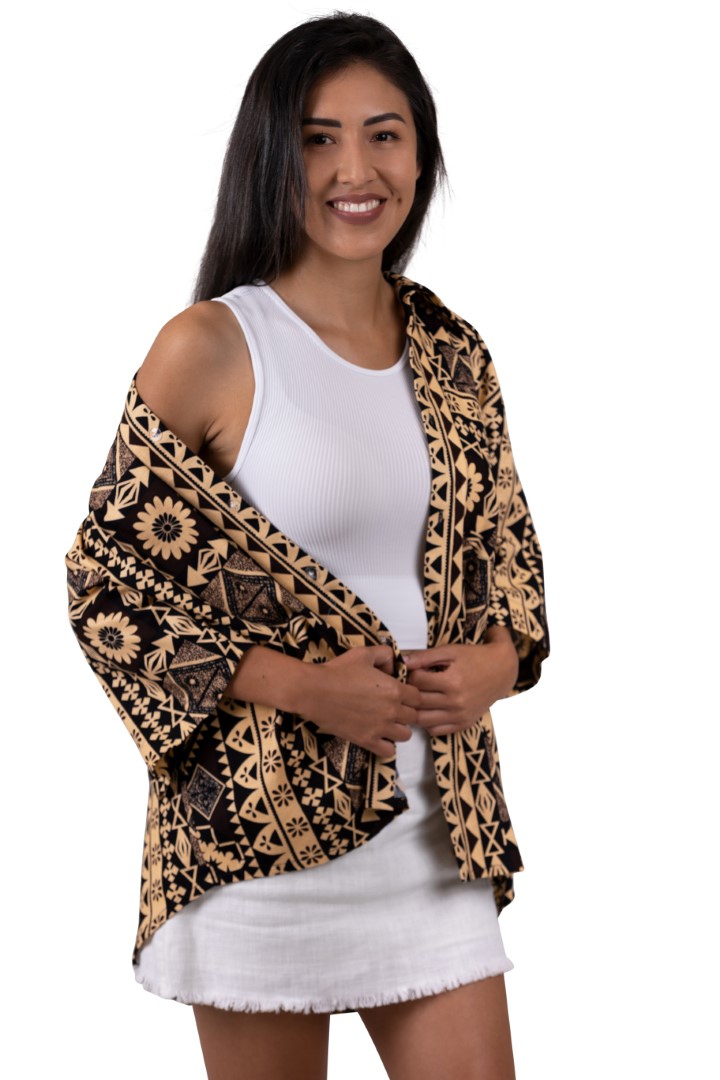 LEWA SHIRT - TAPA PRINT